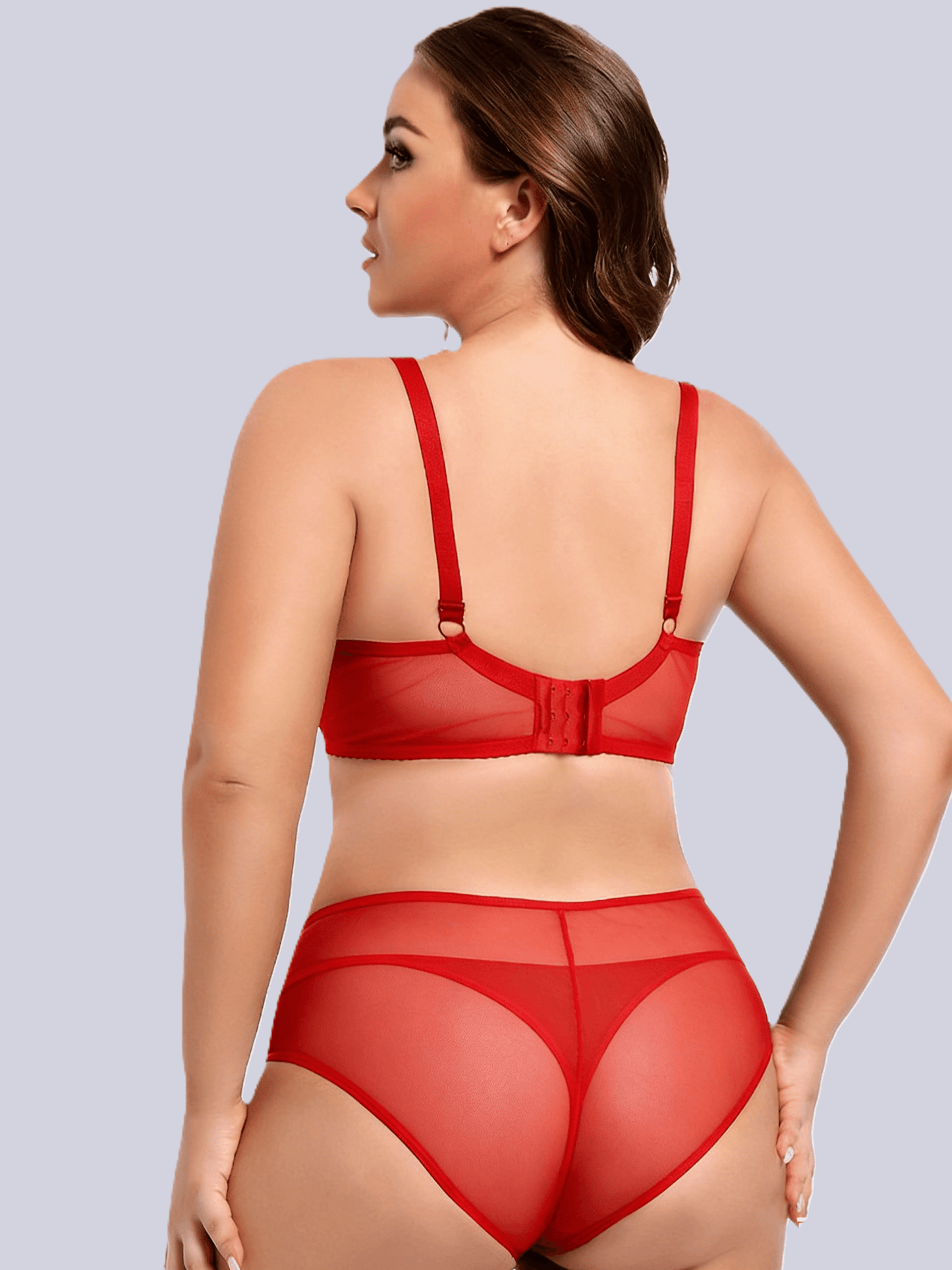 PlusSize Lace Bra Set,Push Up & Anti-Sagging, ThinCup Lingerie