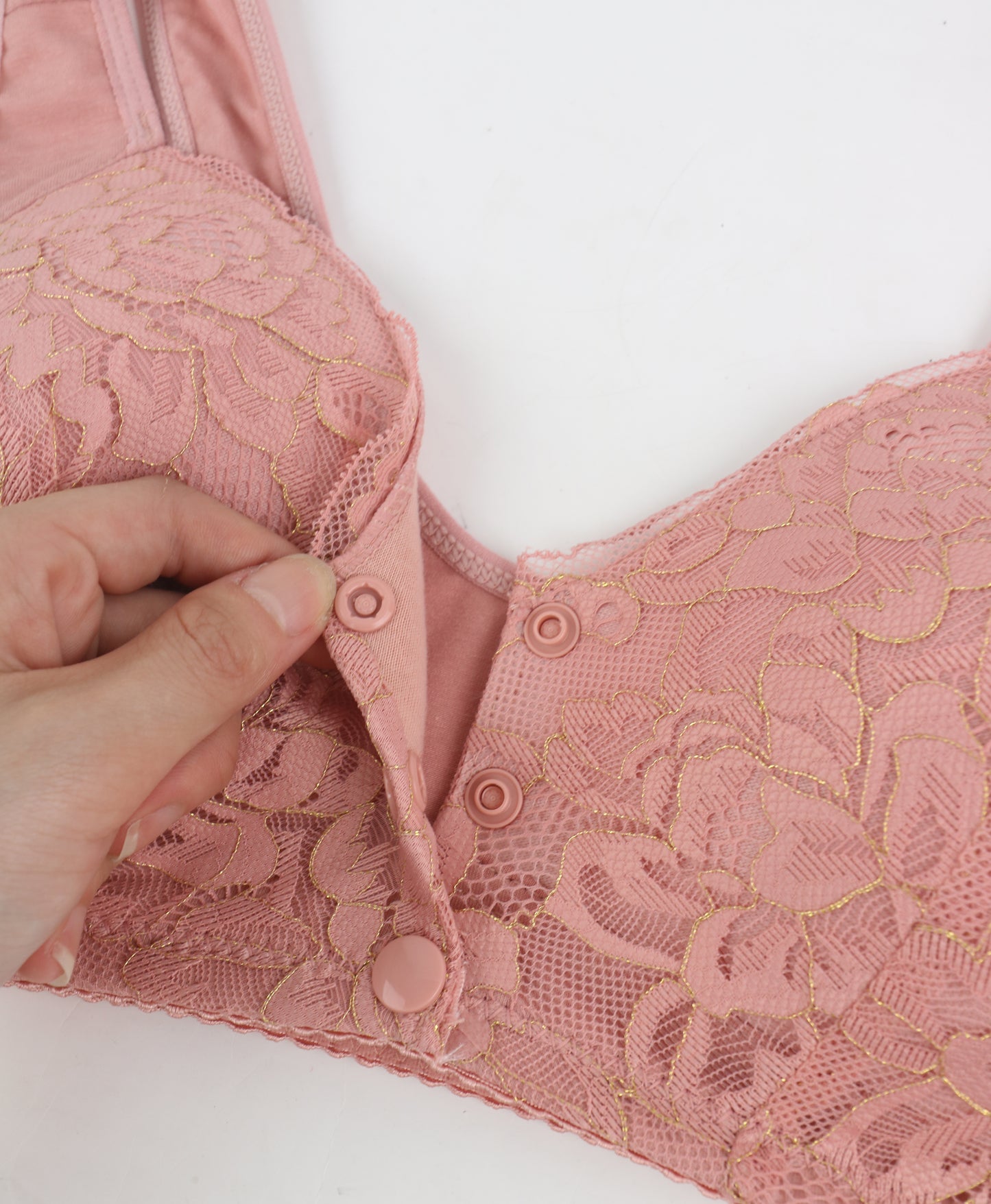 Front-Closure Vest-Style Push-Up Bra with Breathable Comfort Support
