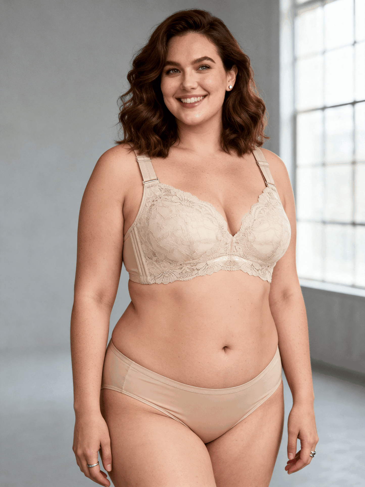 Wireless Full Coverage Thin Cup Minimizer Bra, Slimming & Push-up