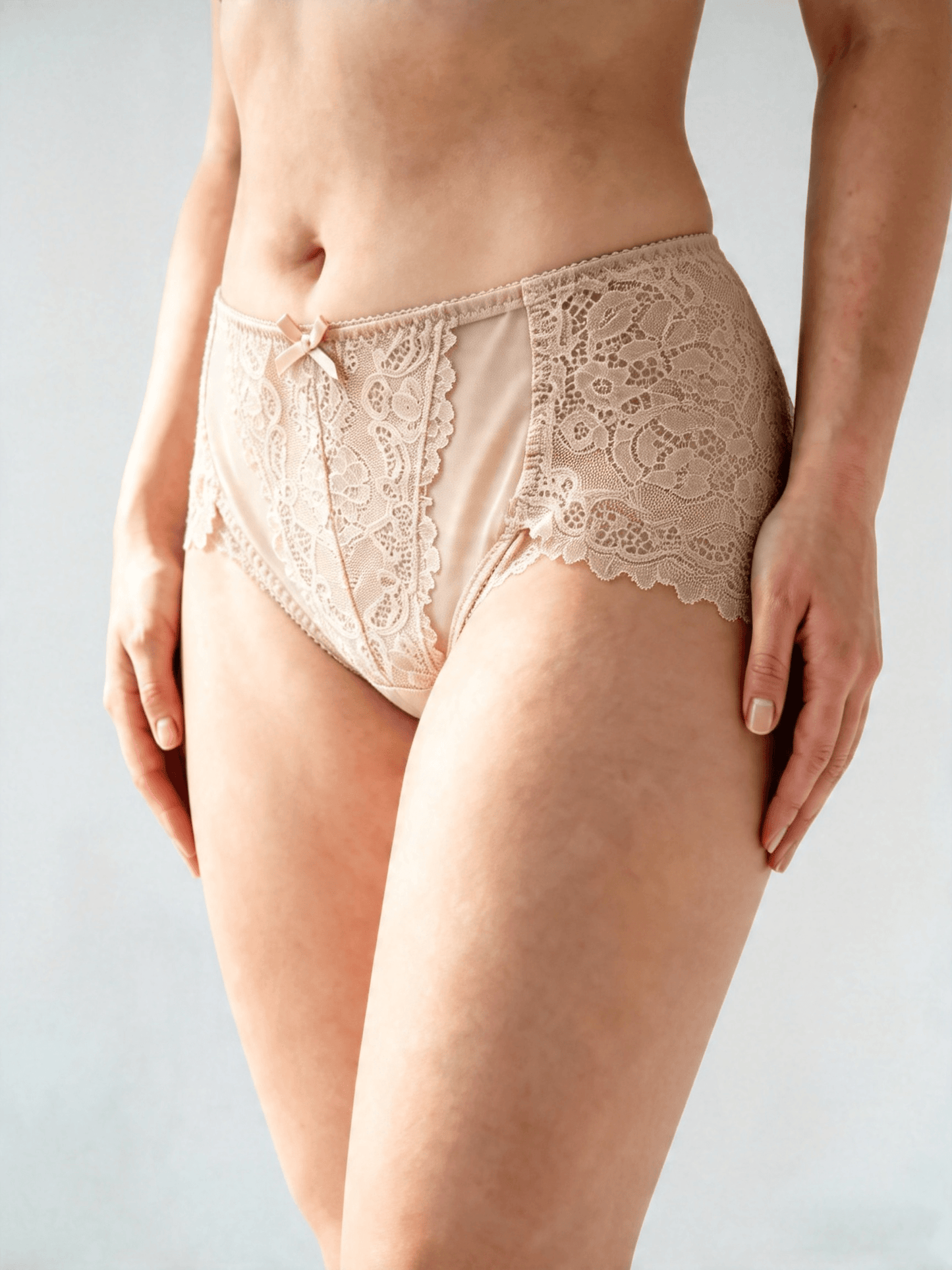 Plus Size Elegant Style Panties for Women, Mid Waist & Seamless Briefs