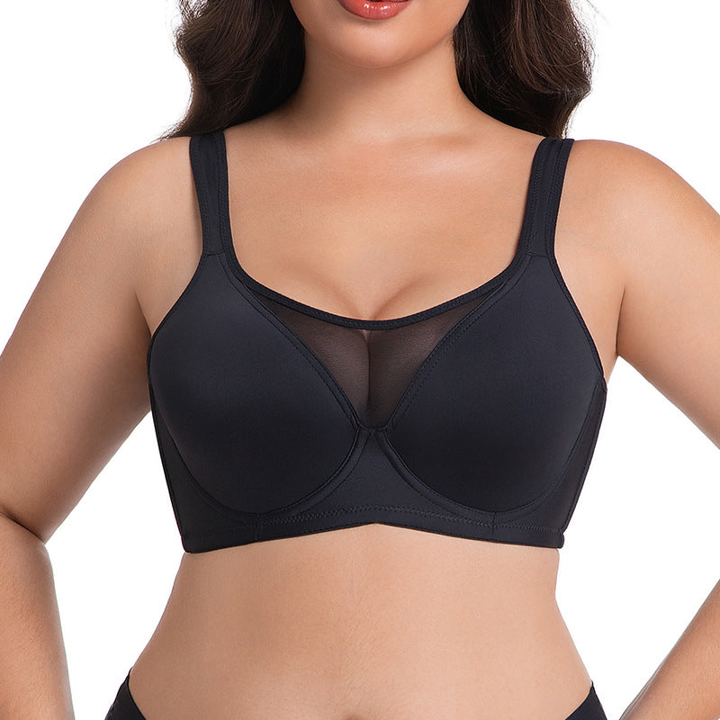Unlined Minimizer Underwire Bra With Supportive Design
