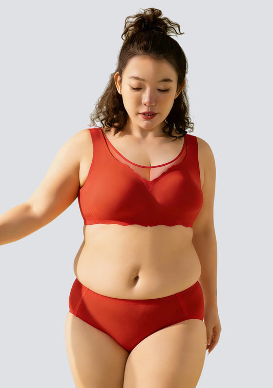 Plus Size Comfort Push-Up Bra with Soft Support & Side Smoothing