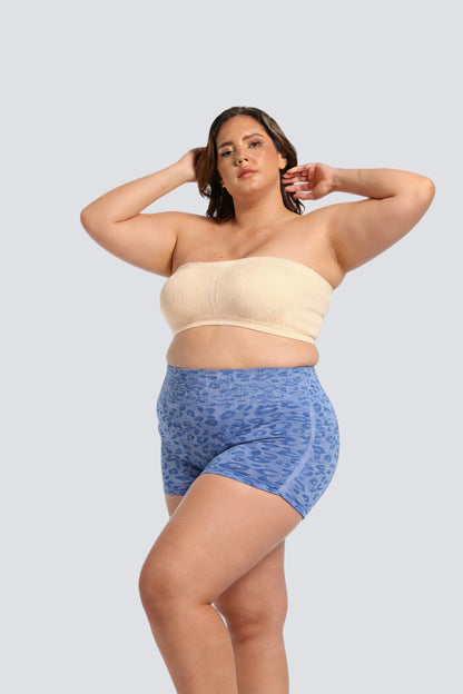 Plus Size Seamless Bandeau Bra with Breathable Support