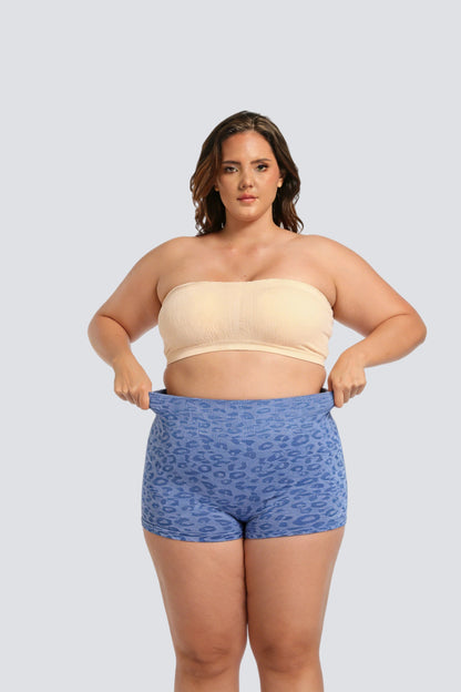 Plus Size Seamless Bandeau Bra with Breathable Support
