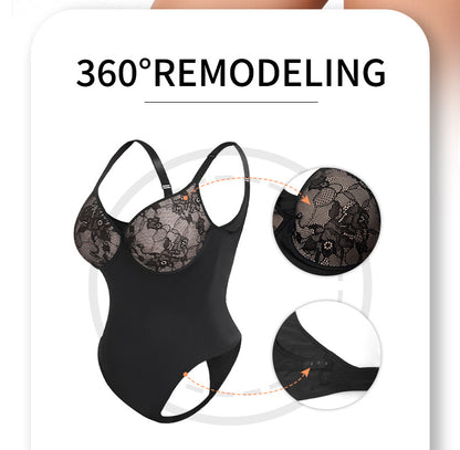 Plus Size Breathable Mold Cup Shaping Nylon Bodysuit