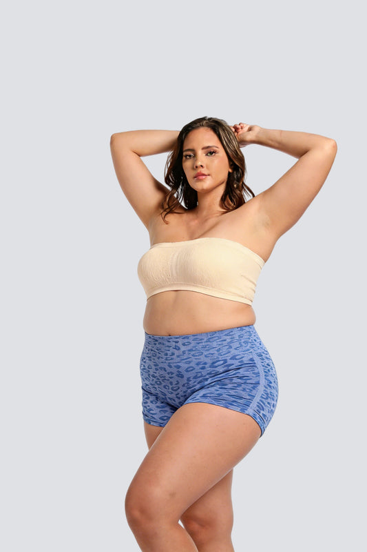 Plus Size Seamless Bandeau Bra with Breathable Support