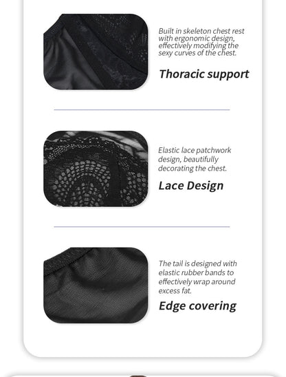 Plus Size Underwire Breathable Jacquard Ultra Thin Bra