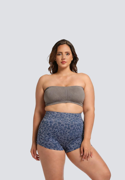 Plus Size Seamless Bandeau Bra with Breathable Support