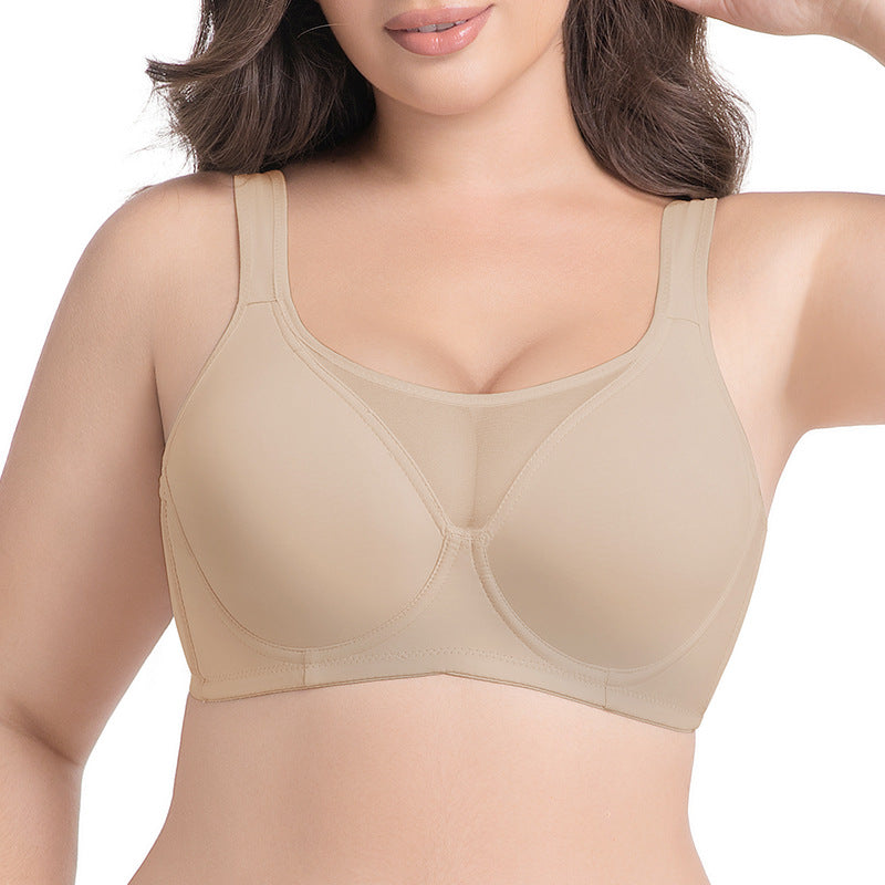 Unlined Minimizer Underwire Bra With Supportive Design