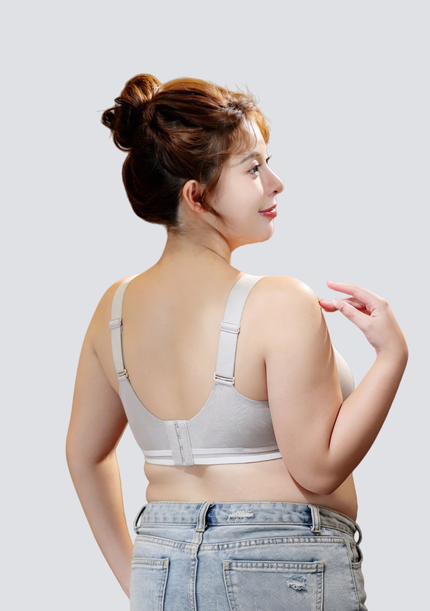 Plus Size Seamless High-Support Sports Bra with Full Coverage