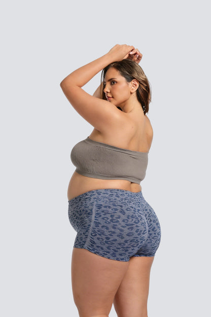 Plus Size Seamless Bandeau Bra with Breathable Support