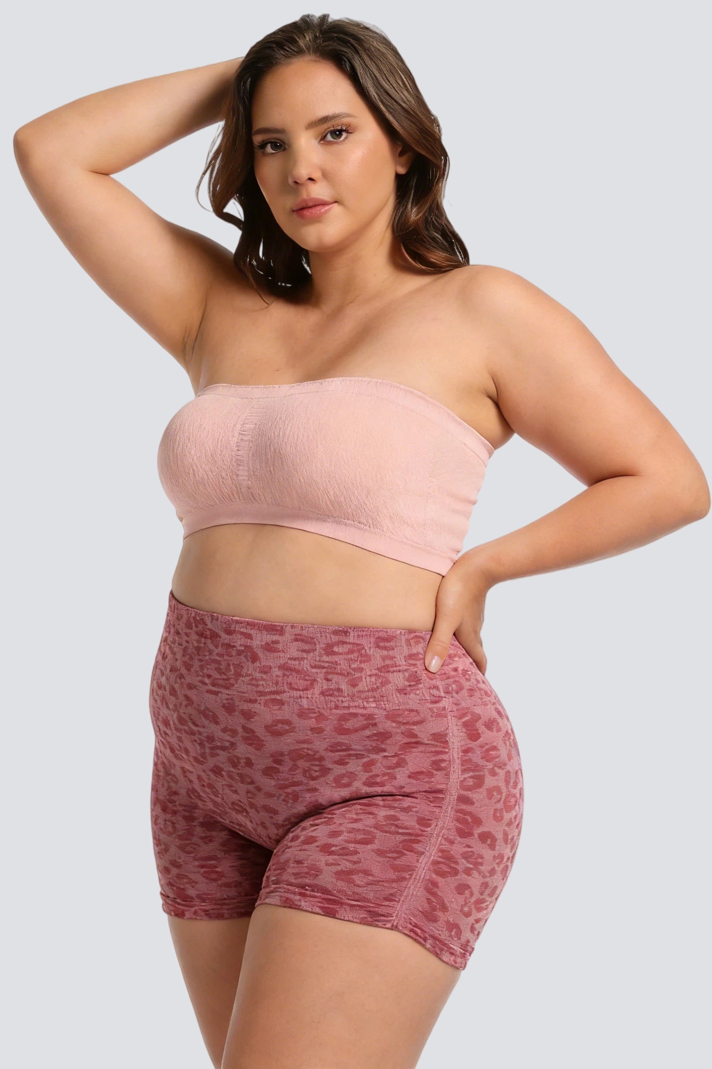 Plus Size Seamless Bandeau Bra with Breathable Support