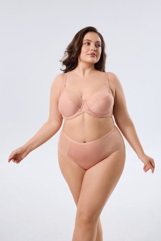 Full Coverage Underwire Lace Bra Set With Comfortable Design