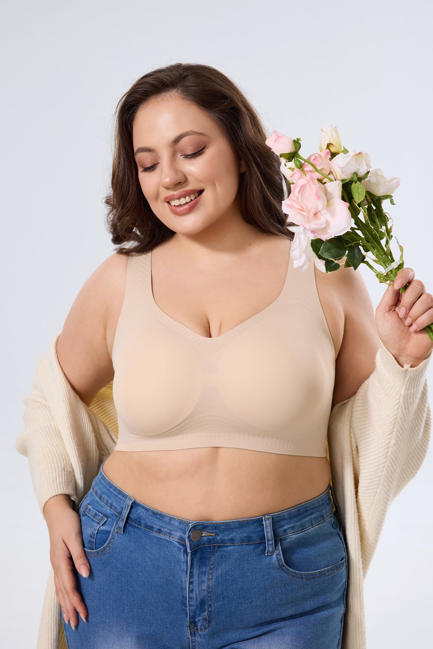 Comfortable Full Coverage Wireless Support Bra