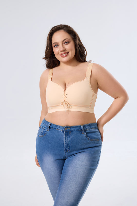 Wireless Smoothing Push-Up Bra with Supportive Fit