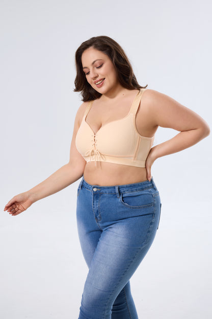 Wireless Smoothing Push-Up Bra with Supportive Fit