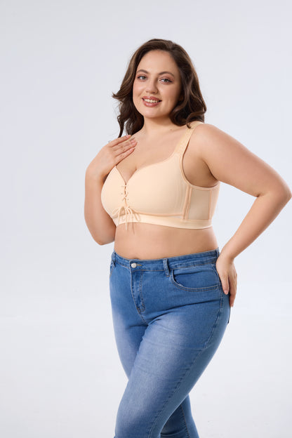 Wireless Smoothing Push-Up Bra with Supportive Fit