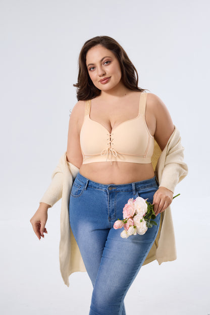 Wireless Smoothing Push-Up Bra with Supportive Fit