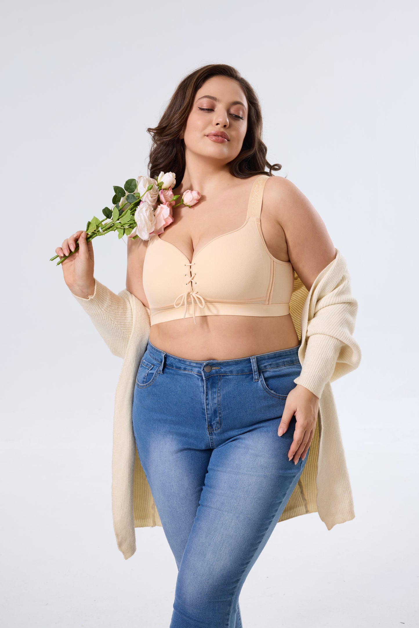 Wireless Smoothing Push-Up Bra with Supportive Fit