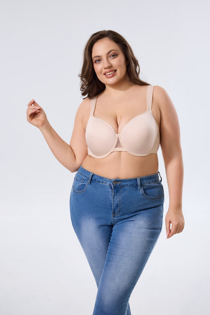 Elegant Breathable Soft Underwire Bra with Natural Lift