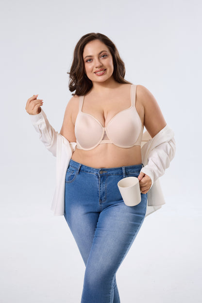 Elegant Breathable Soft Underwire Bra with Natural Lift