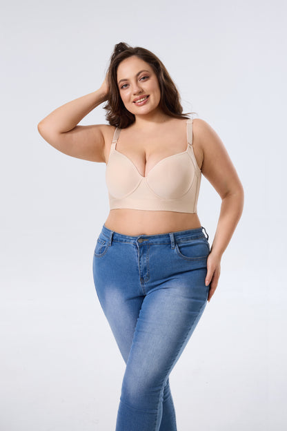 Plus Size Wireless Shaping Bra with Smooth Lift