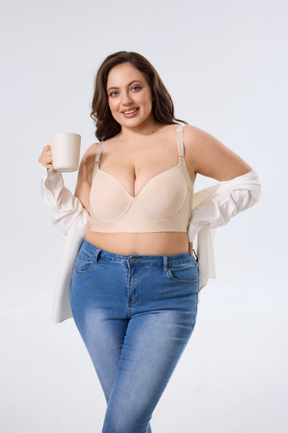 Plus Size Wireless Shaping Bra with Smooth Lift