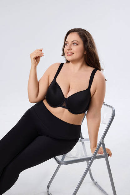 Elegant Breathable Soft Underwire Bra with Natural Lift