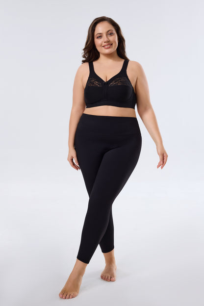 Breathable Mesh Full-Coverage Bra with Wireless Comfortable Lift