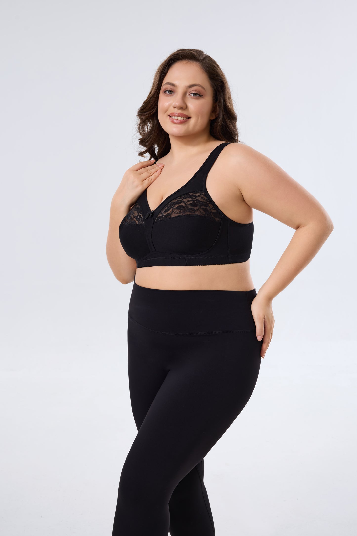 Breathable Mesh Full-Coverage Bra with Wireless Comfortable Lift