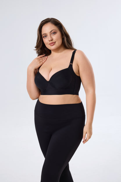 Plus Size Wireless Shaping Bra with Smooth Lift