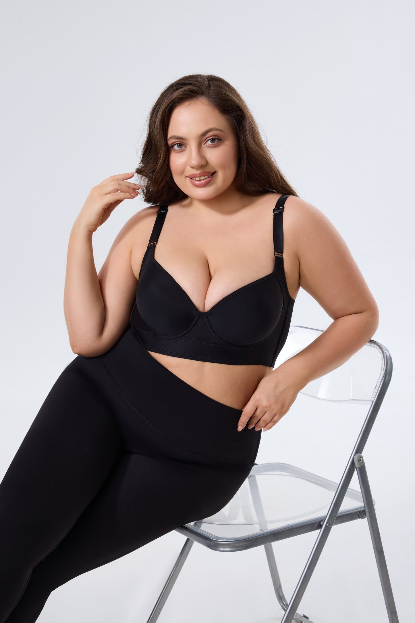 Plus Size Wireless Shaping Bra with Smooth Lift