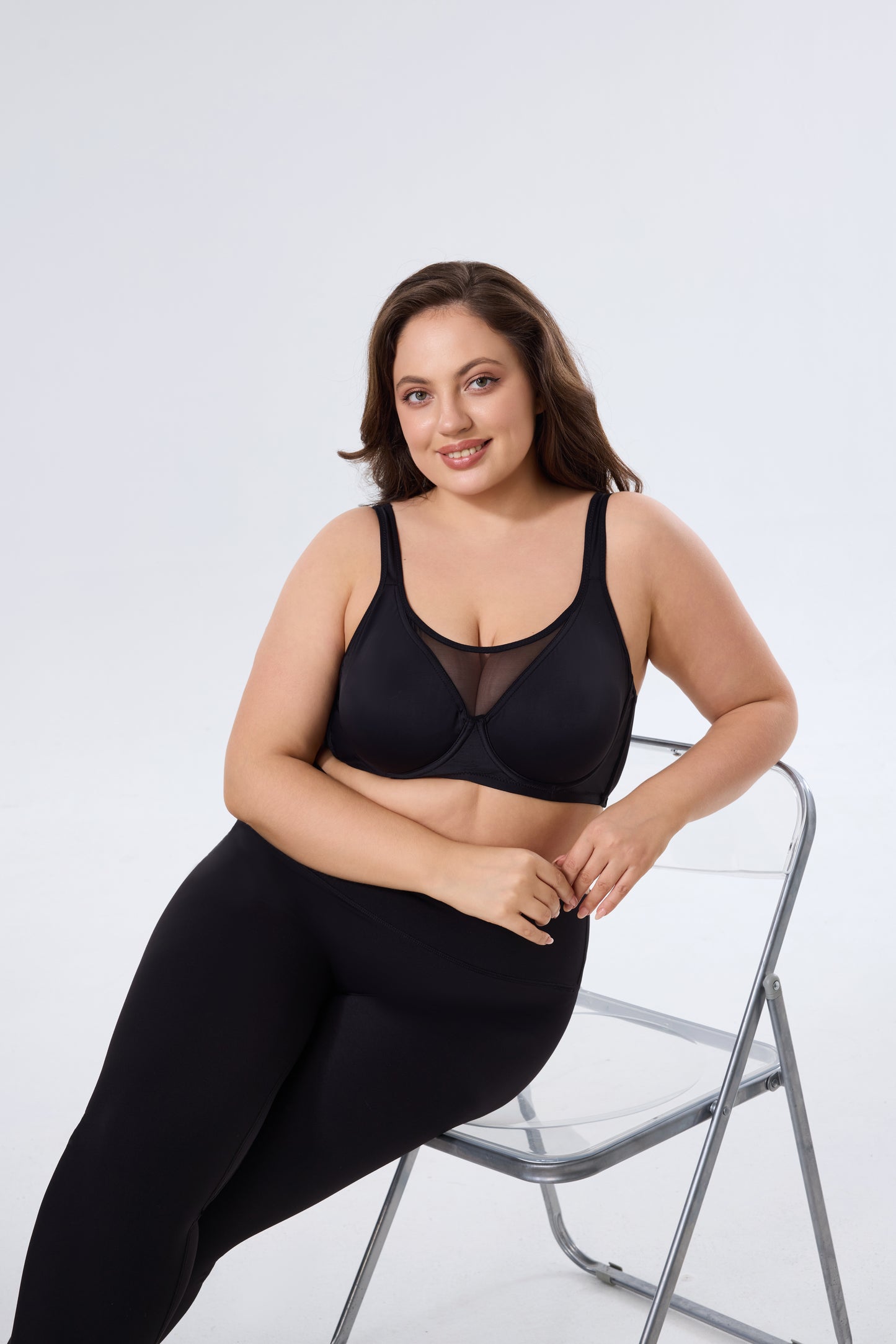 Unlined Minimizer Underwire Bra With Supportive Design