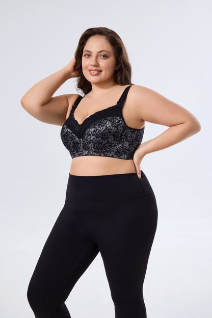 Wireless Full Coverage Lace Support Bra