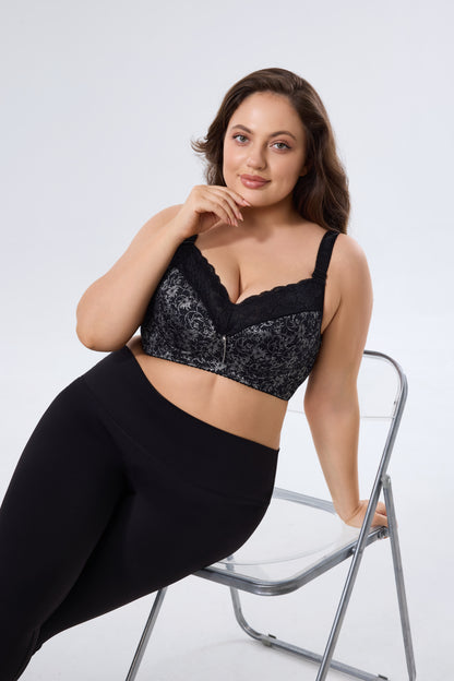 Wireless Full Coverage Lace Support Bra