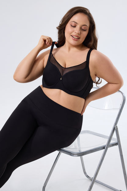 Supportive Full Coverage Underwire Bra with a Sculpted Fit