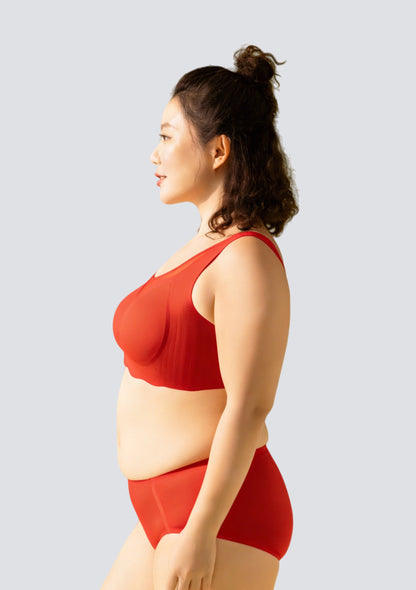 Plus Size Comfort Push-Up Bra with Soft Support & Side Smoothing