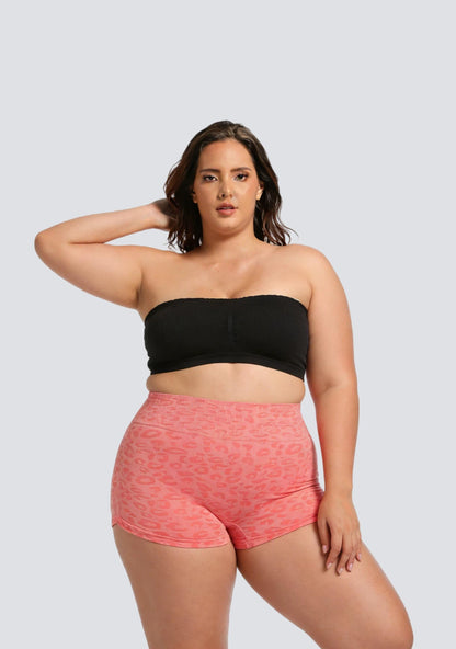 Plus Size Seamless Bandeau Bra with Breathable Support