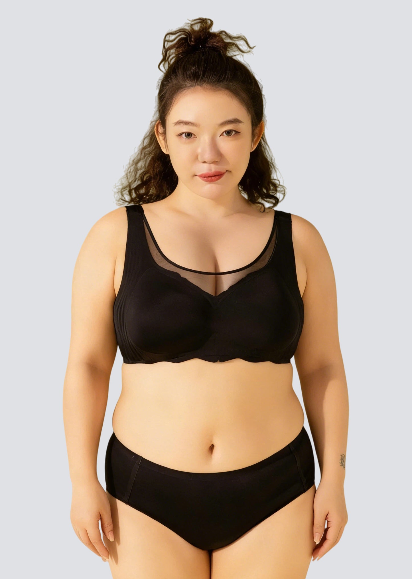 Plus Size Comfort Push-Up Bra with Soft Support & Side Smoothing