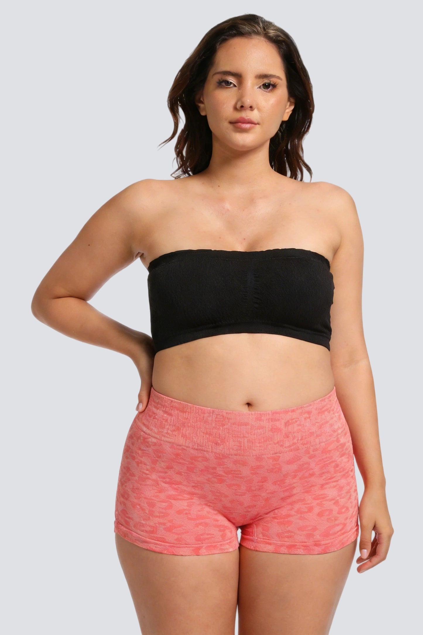 Plus Size Seamless Bandeau Bra with Breathable Support