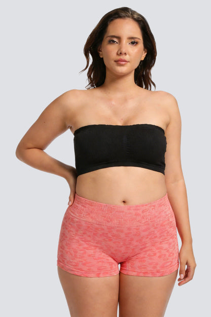 Plus Size Seamless Bandeau Bra with Breathable Support