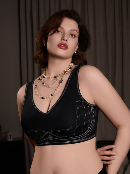 Thin Full‑Coverage Minimizer Bra Side Breast Control & Anti‑Slip