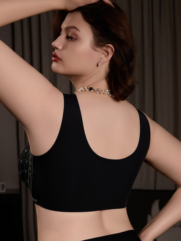 Thin Full‑Coverage Minimizer Bra Side Breast Control & Anti‑Slip