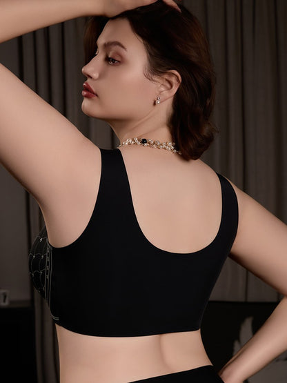 Thin Full‑Coverage Minimizer Bra Side Breast Control & Anti‑Slip