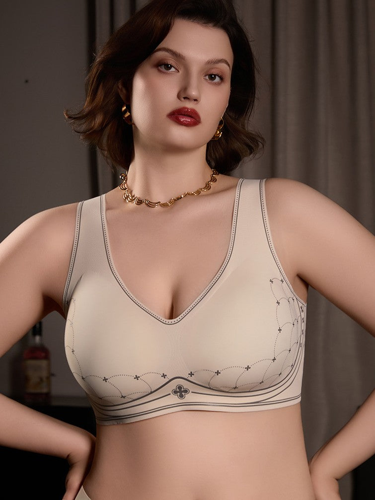 Thin Full‑Coverage Minimizer Bra Side Breast Control & Anti‑Slip