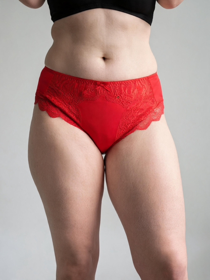 Mid High Waist Milk Silk Women Underwear Seamless Plus Size Panties
