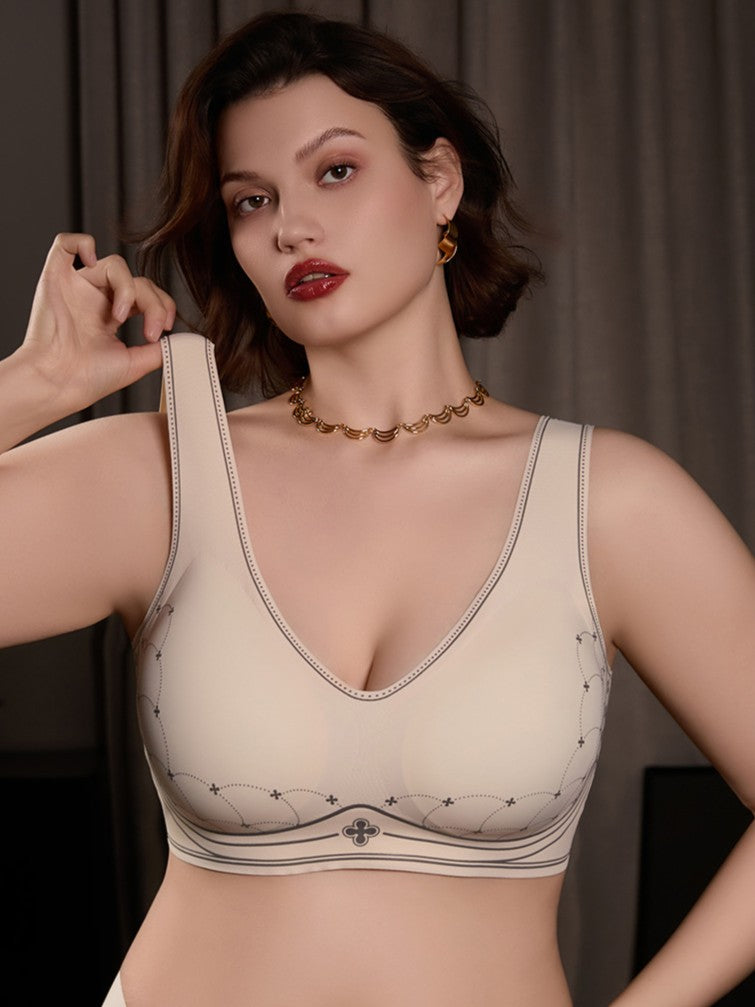 Thin Full‑Coverage Minimizer Bra Side Breast Control & Anti‑Slip