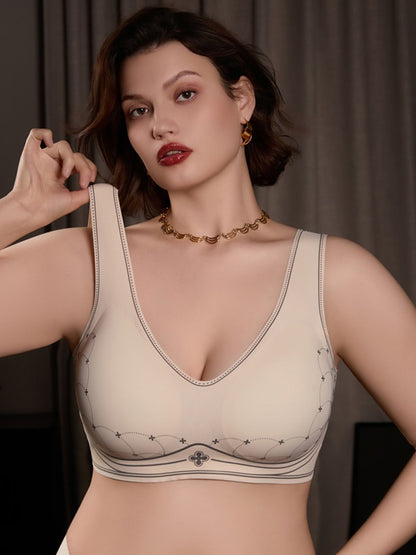 Thin Full‑Coverage Minimizer Bra Side Breast Control & Anti‑Slip