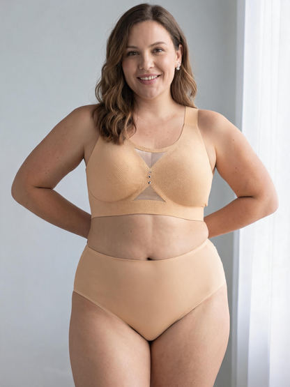 Plus Size Jelly Strip Bra For Women Thin Wireless Minimizer Seamless