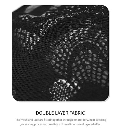Plus Size Underwire Breathable Jacquard Ultra Thin Bra